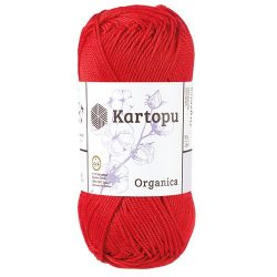 Piros (K150) Kartopu Organica horgoló fonal