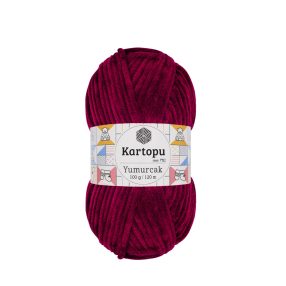 106 Bordó Kartopu Yumurcak zsenília horgoló fonal