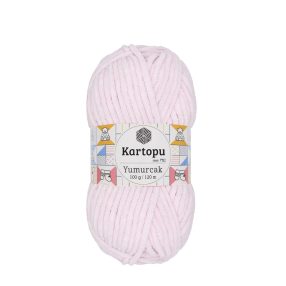   1562 Világos rózsaszín Kartopu Yumurcak zsenília horgoló fonal