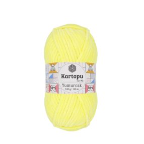   333 Világos sárga Kartopu Yumurcak zsenília horgoló fonal