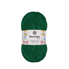 454 Smaragdzöld Kartopu Yumurcak zsenília horgoló fonal