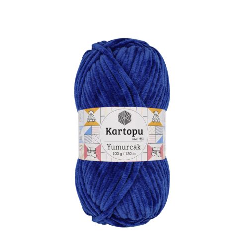524 Királykék Kartopu Yumurcak zsenília horgoló fonal