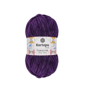 724 Sötétlila Kartopu Yumurcak zsenília horgoló fonal