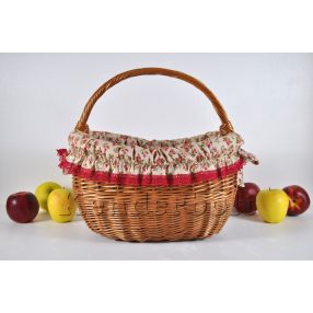 Kosárbélés - vintage apró rózsa (rózsaszín)