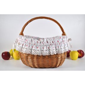 Kosárbélés - kis virág (piros)