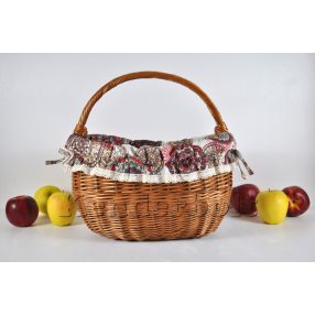 Kosárbélés - mandala (piros)