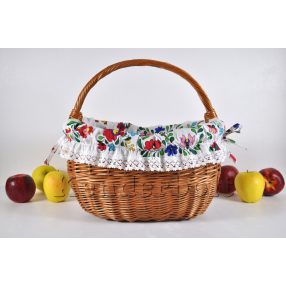 Kosárbélés - matyó (fehér)