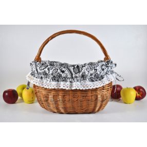 Kosárbélés - csipke (fehér)