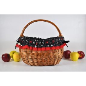 Kosárbélés - tappancs (fekete)