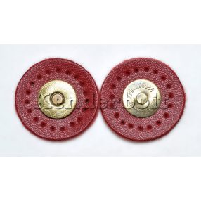 Mágneszár, Műbőr kör (piros)