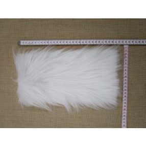   Manószakáll (hosszú szálú műszőrme) - Fehér (15*30 cm)