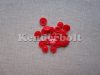 Műanyag patent - korall piros (10 db/cs)