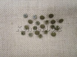 Műanyag patent - antik bronz (10 db/cs)