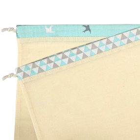   Öko zsák megkötős (mussola pamut vászonból) 2 db/csomag