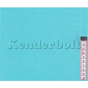 Kék (világos türkizkék) egyszínű pamutvászon