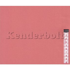 Korall egyszínű pamutvászon