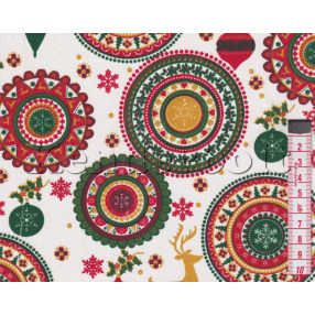 Mandalás Karácsony pamutvászon