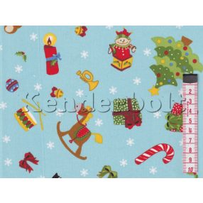 Karácsonyi játékok pamutvászon