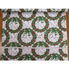 Adventi koszorú (piros) karácsonyi pamutvászon