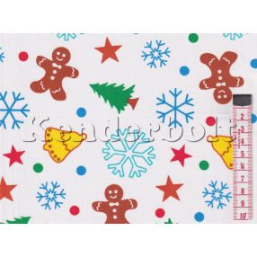 Mézi karácsonyi pamutvászon