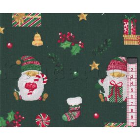 Manós (zöld) pamutvászon