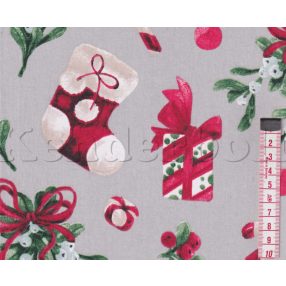 Zokni (szürke) pamutvászon