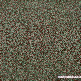 Karácsonyi magyalvarázs (piros) pamutvászon