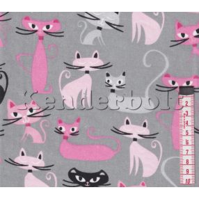 Cicusok (szürke) pamutvászon