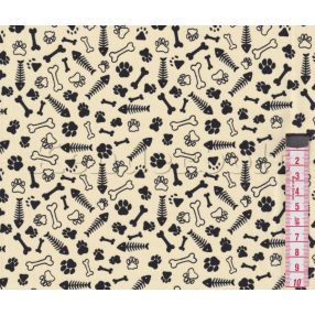 Tappancsok (fekete) pamutvászon