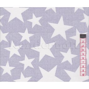 Csillagok (lila) pamutvászon