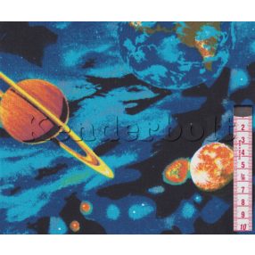 Bolygók pamutvászon