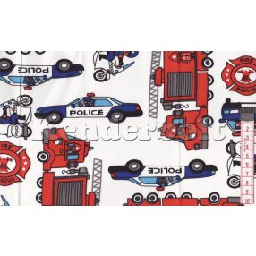 Rendőr, tűzoltó pamutvászon