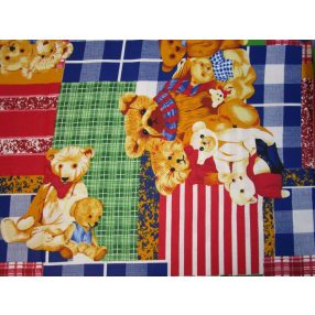 Maci család pamutvászon