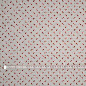 Tulipánok (fehér alapon piros) pamutvászon