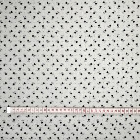 Tulipánok (fehér alapon sötétkék) pamutvászon