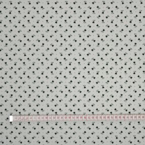 Tulipánok (fehér alapon zöld) pamutvászon