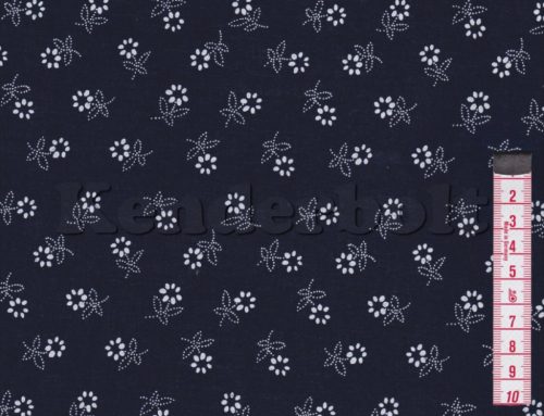 Margaréta (indigókék) pamutvászon