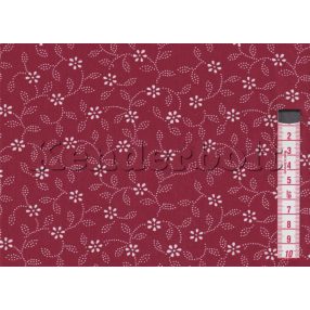 Kékfestő 5. (bordó) pamutvászon