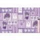 Patchwork cserepes levendula pamutvászon