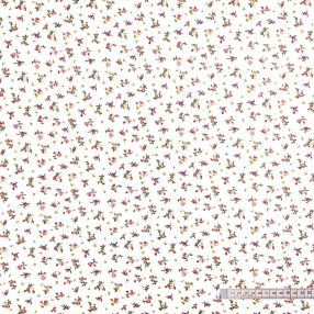 Szálas rózsa (bordó) pamutvászon