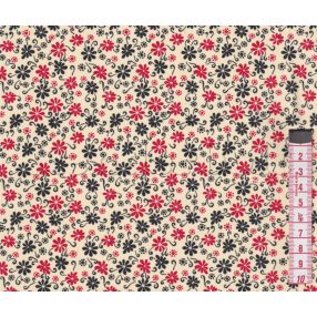 Ciráda (piros) pamutvászon