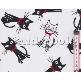 Cica (fehér) pamutvászon