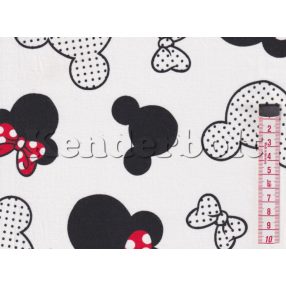 Minnie (piros) pamutvászon