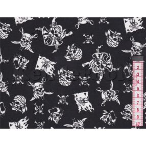 Kalózok (fekete) pamutvászon