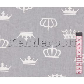 Korona (szürke) pamutvászon
