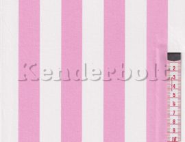 Csíkos, rózsaszín (23 mm) pamutvászon