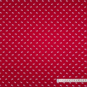 Tulipánok (piros alapon fehér) pamutvászon