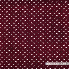 Tulipánok (bordó alapon fehér) pamutvászon