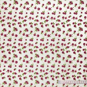 Apró virágok bézs alapon pamutvászon