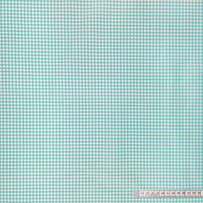 Kockás, 2 mm (türkiz) pamutvászon